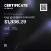 luigi giuseppe, $1,836.29 Payout Certificate