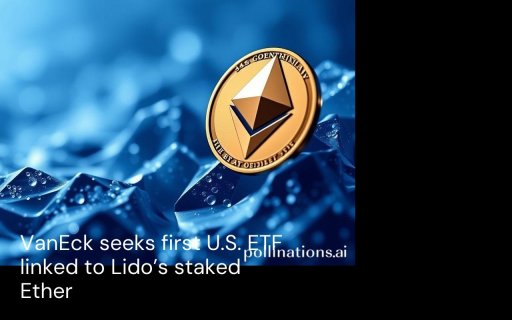 VanEck busca el primer ETF de EE. UU. vinculado al Ether apostado de Lido