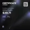 Ashiq, $39.71 Payout Certificate