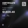 Hristiyan, $1,609.48 Payout Certificate