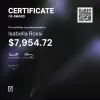 Isabella, $7,954.72 Payout Certificate