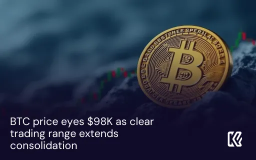 BTC 가격, 명확한 거래 범위로 통합이 확대되면서 98K를 주시