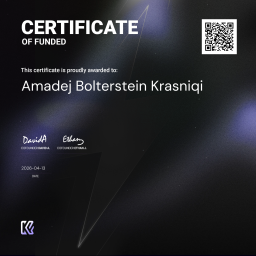 Amadej Funded Certificate