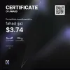 fahad, $3.74 Payout Certificate
