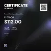 k, $112.00 Payout Certificate