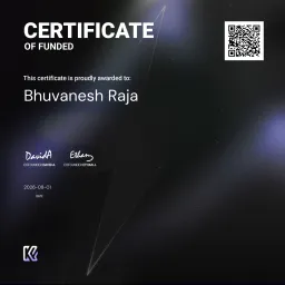 Bhuvanesh Funded Certificate