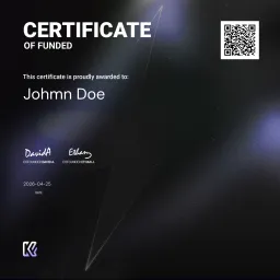 Johmn Funded Certificate