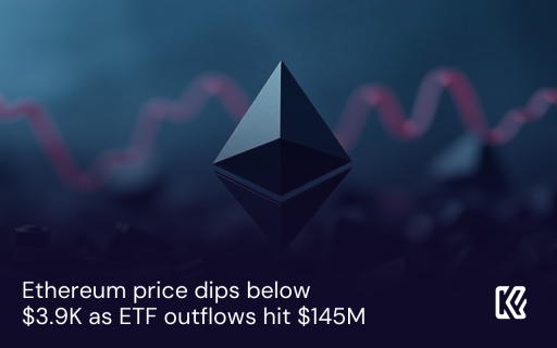 El precio de Ethereum cae por debajo de $3.9K mientras los flujos de salida de ETF alcanzan los $145M