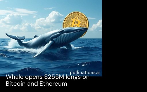 La ballena abre posiciones largas de $255 millones en Bitcoin y Ethereum