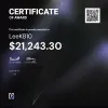 Lee, $21,243.30 Payout Certificate