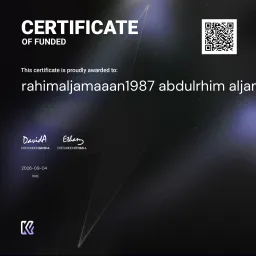 rahimaljamaaan1987 Funded Certificate