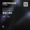 Kamil, $87.40 Payout Certificate