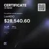Lee, $28,540.60 Payout Certificate