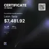 Leon , $7,481.92 Payout Certificate