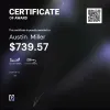 Austin , $739.57 Payout Certificate