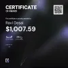 Ravi, $1,007.59 Payout Certificate