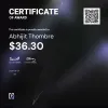 Abhijit, $36.30 Payout Certificate
