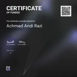 Achmad Andi Funded Certificate