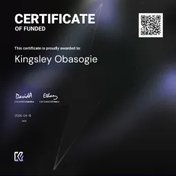 Kingsley Funded Certificate