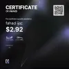 fahad, $2.92 Payout Certificate